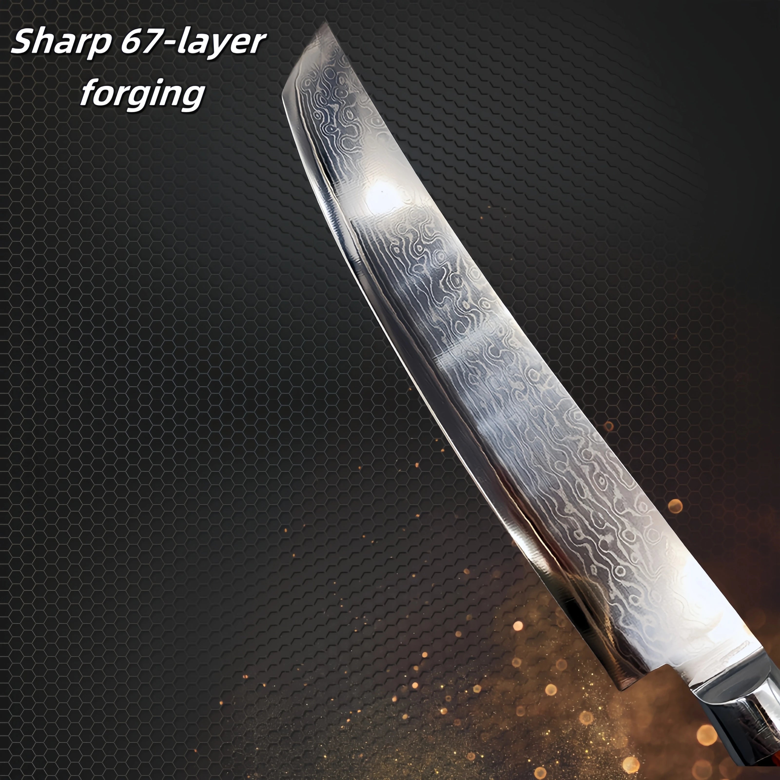 Damascus Steel Kitchen Knife Chef Knife Butcher Meat Cleaver Boning Barbecue Slicing Kiritsuke Knife Sushi Knife Cooking Tools