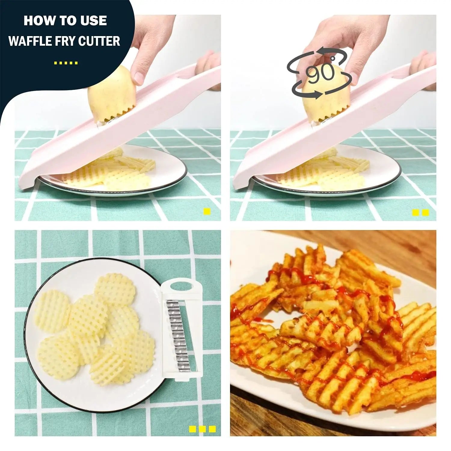 5 in 1 Mandoline Slicer for Kitchen Vegetable Slicer Multi Blade Potato Chip, Veggie Slicer, Vegetable Cutter, Julienne Shredder