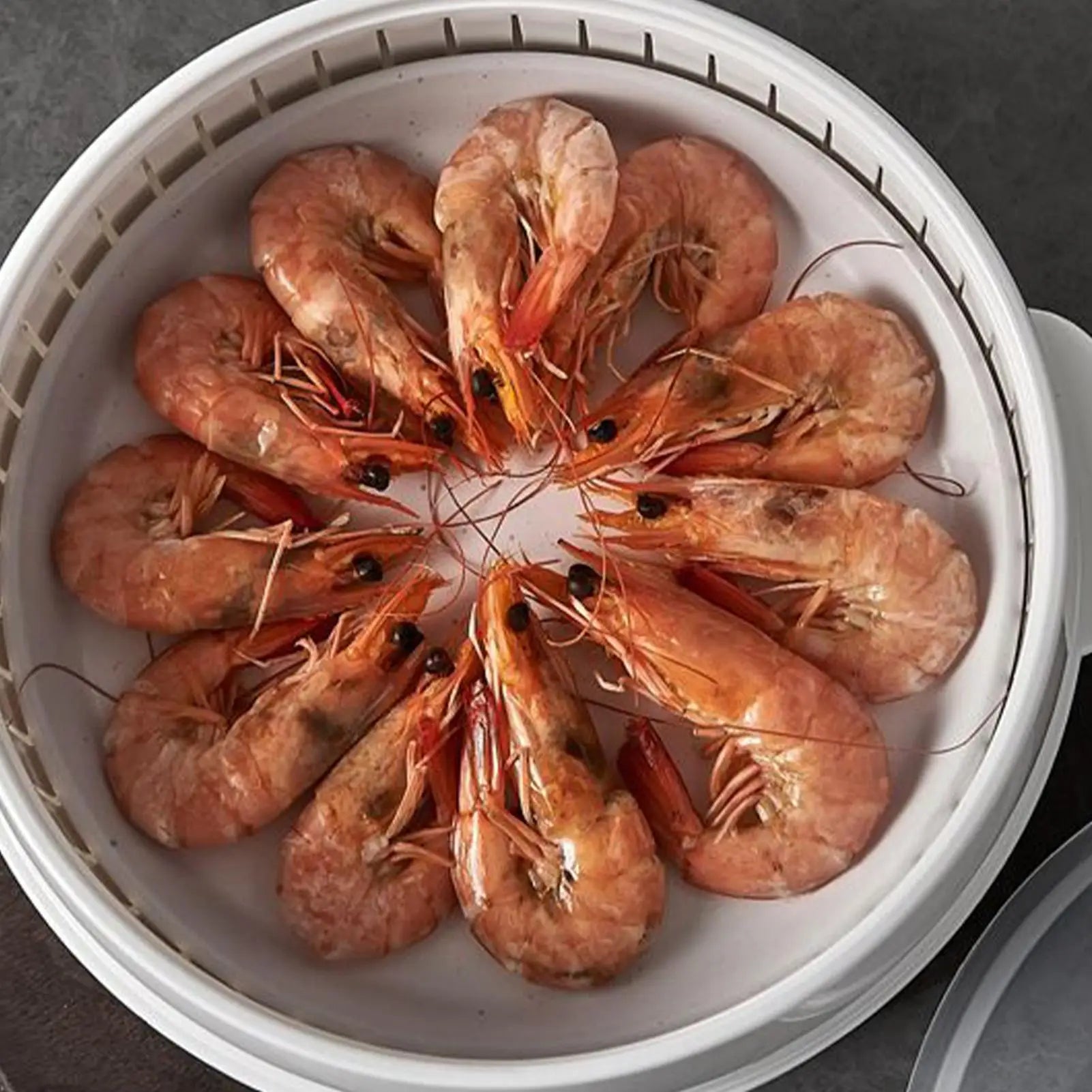 Microwave Steamer Food Steaming Cooker Heat-Resistant Microwave Steamer for Kitchen Dining Room Cooking Dumpling Rice Vegetable with shrimp.