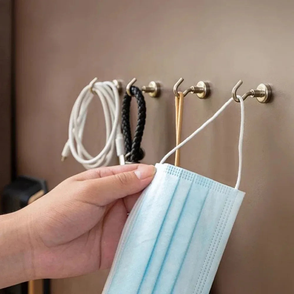 1/10 Pcs Magnetic Hook Strong Magnetic Hook Home and Organization Neodymium Magnets Extra Stark Magnet Decoration Hooks Garden