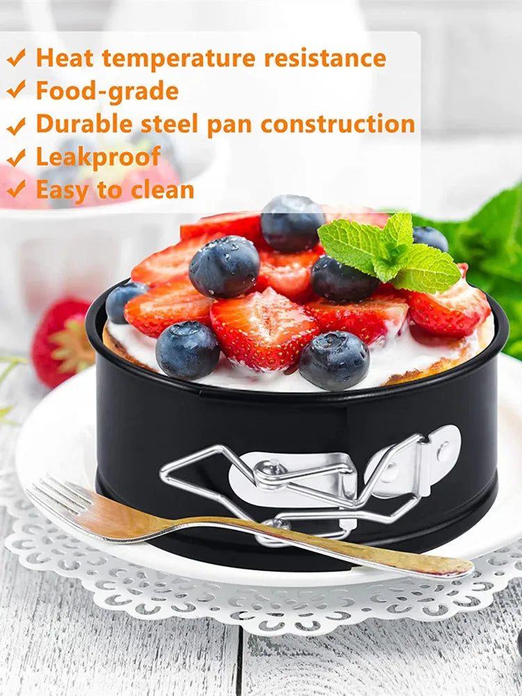 12/14/16/18/20/22 CM Carbon Steel Baking Mold Bakeware Non Stick Spring Form Round Cake Baking Pan Cake Tool Kitchen Gadget