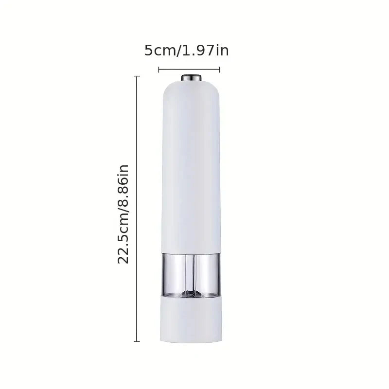 Electric Salt and Pepper Grinder Set-Automatic Spice Mill with Adjustable Coarseness-Perfect for Cooking and Bbq!