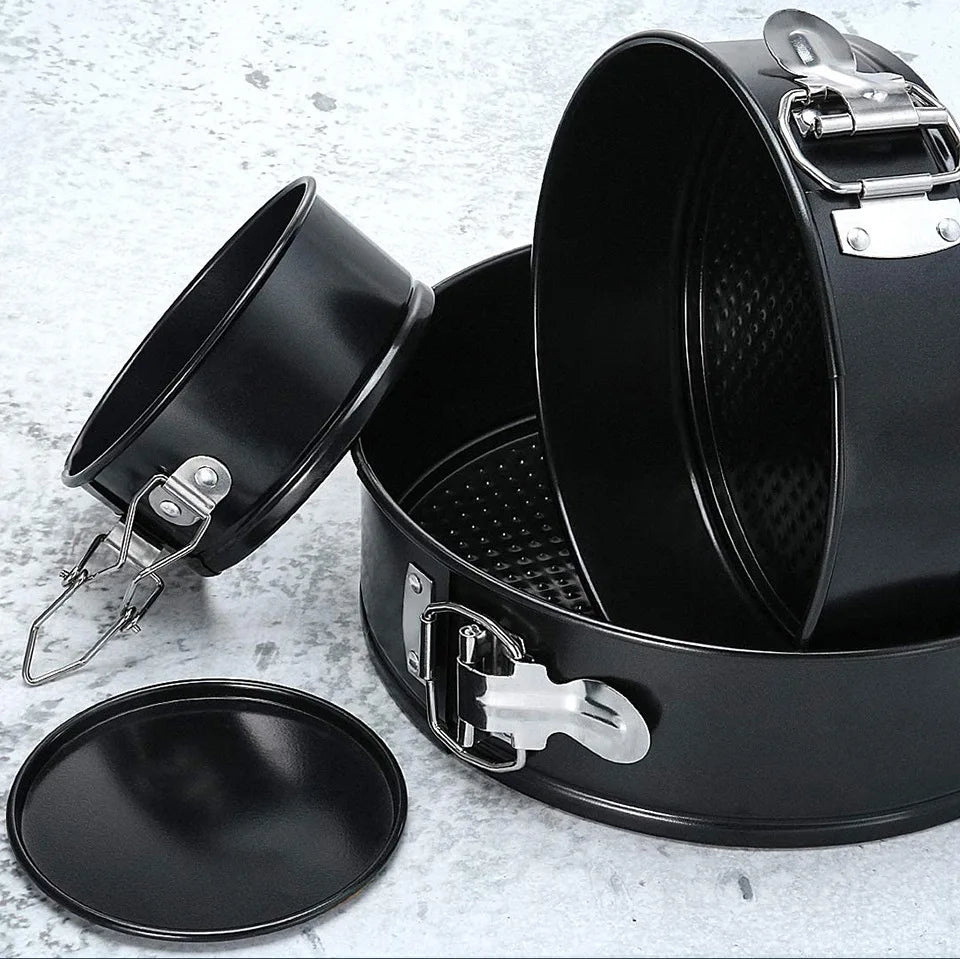 12/14/16/18/20/22/24CM Carbon Steel Baking Mold Bakeware Non Stick Spring Form Round Cake Baking Pan Cake Kitchen Tool