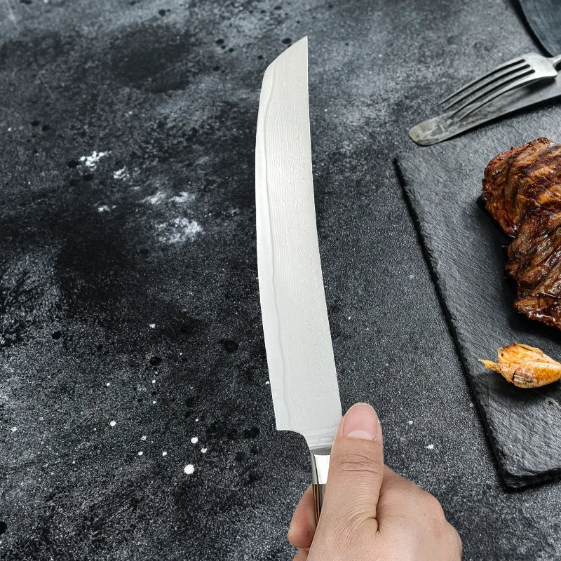 Damascus Steel Kitchen Knife Chef Knife Butcher Meat Cleaver Boning Barbecue Slicing Kiritsuke Knife Sushi Knife Cooking Tools