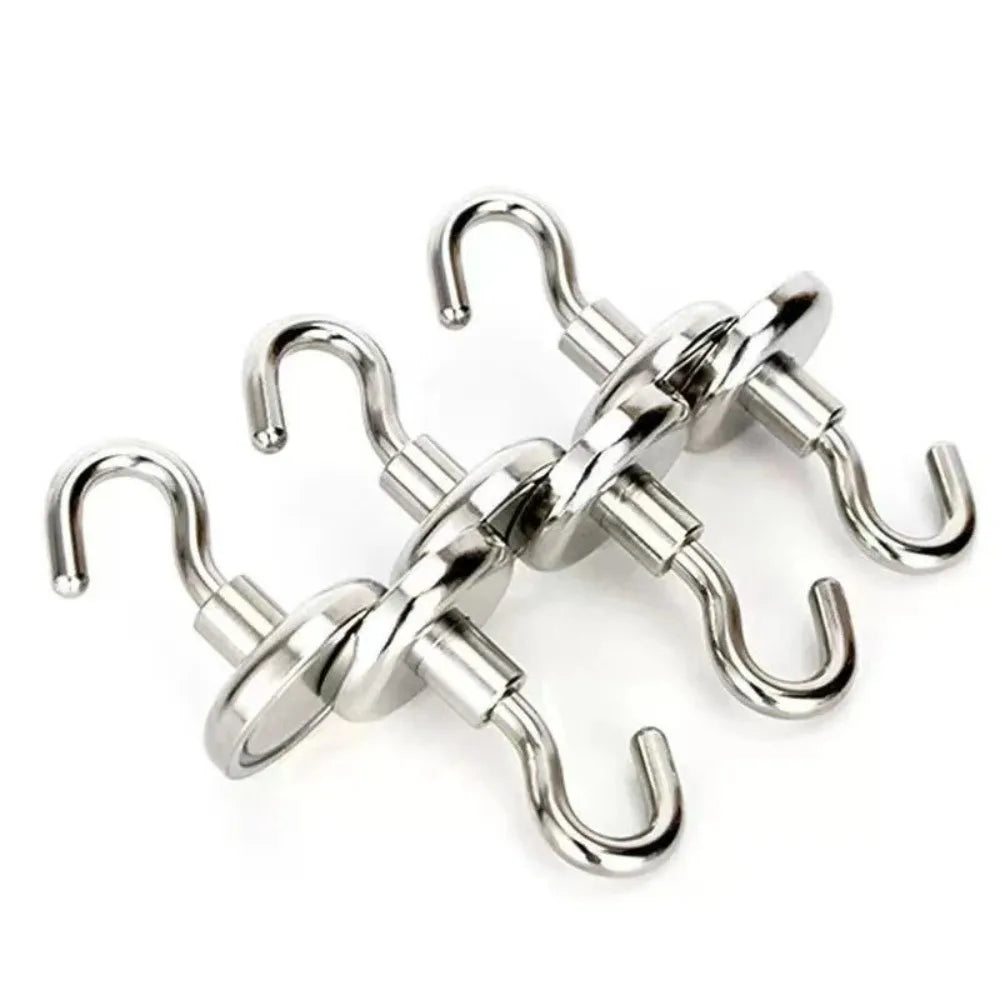 1/10 Pcs Magnetic Hook Strong Magnetic Hook Home and Organization Neodymium Magnets Extra Stark Magnet Decoration Hooks Garden
