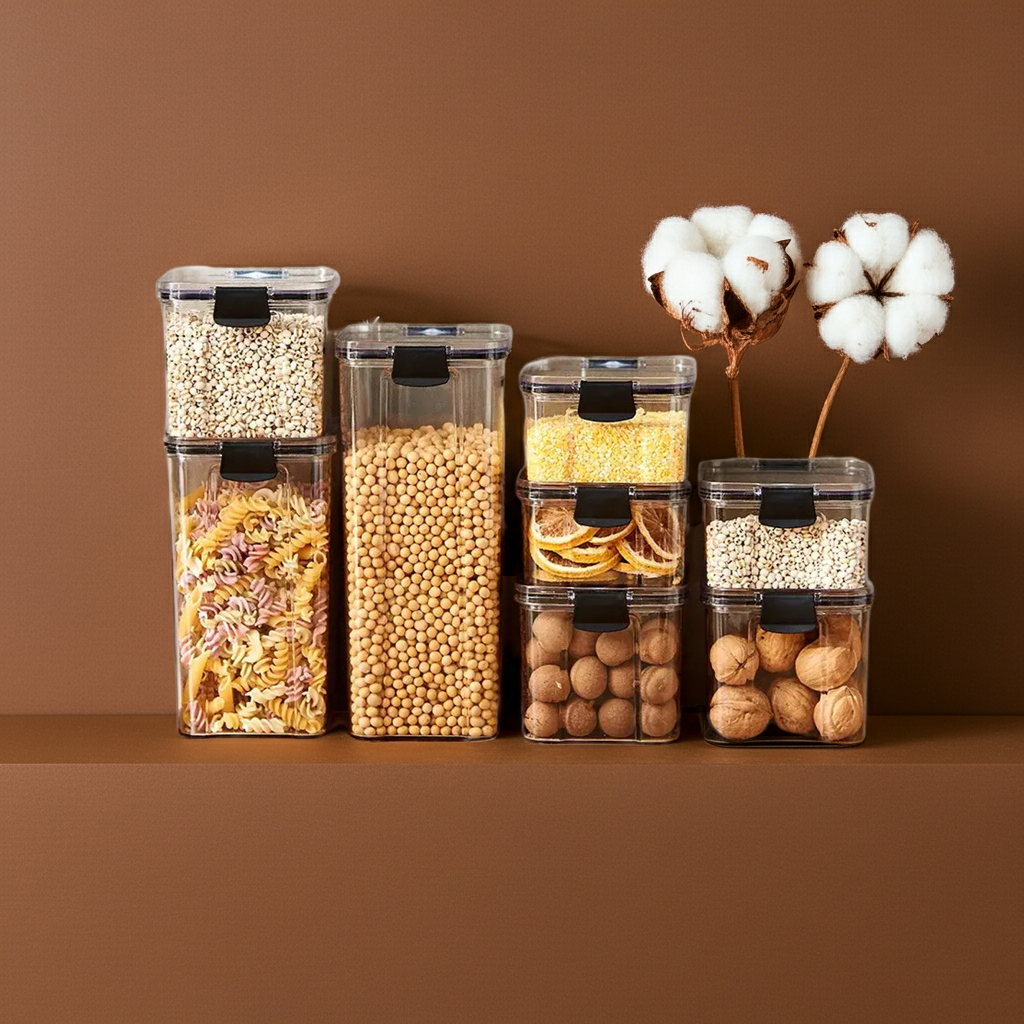 Sealed Kitchen Storage Jars Set