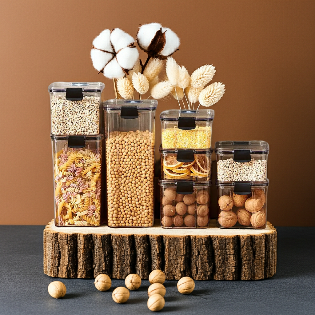 Sealed Kitchen Storage Jars Set